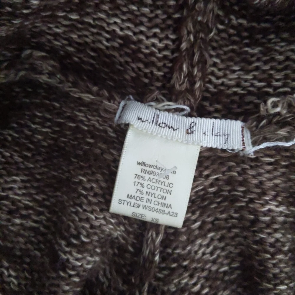 Willow & Clay Brown Poncho Cape Hooded - Picture 6 of 6